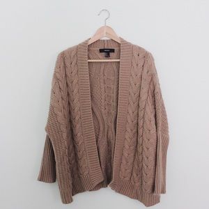 Beige Knit Cardigan